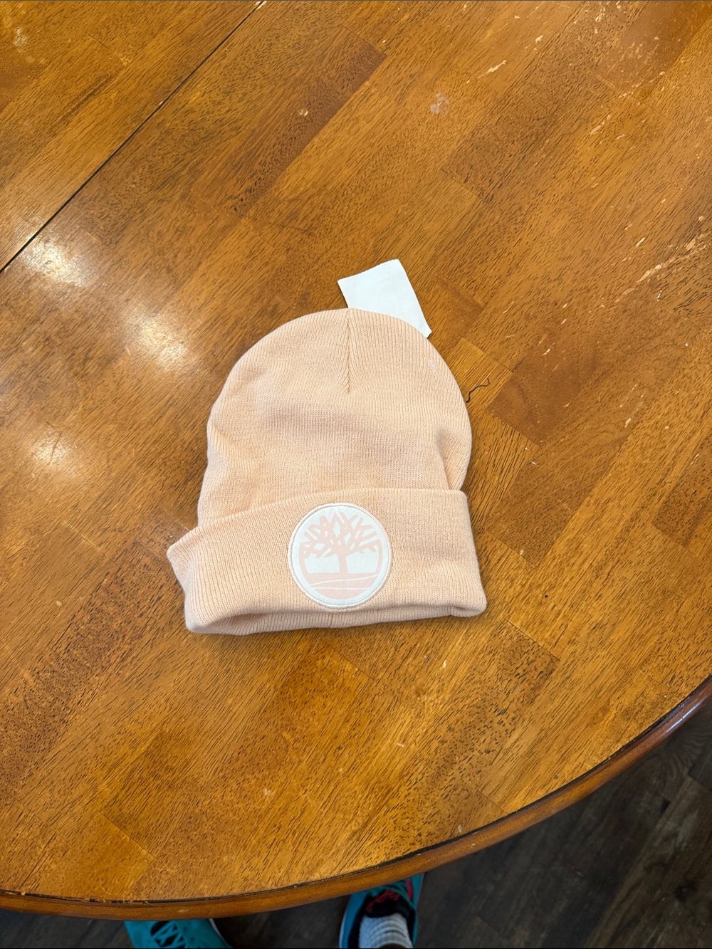 Timberland Men/Women Knit Beanie in Light Peach